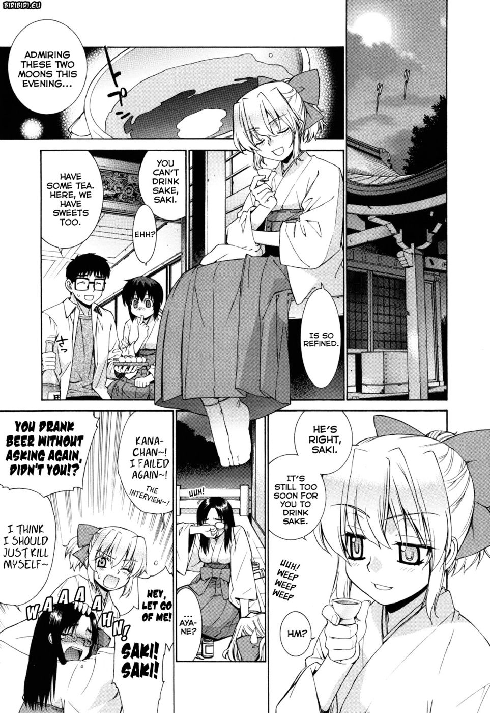 Hentai Manga Comic-Nuko Miko-tan-Chapter 7 - The Neighbor Shrine Maidens All Smile - Kanara-sama's Moon Viewing-1